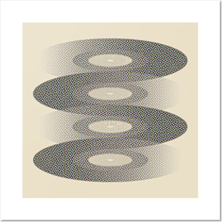 Vinyl Record Swirl Posters and Art